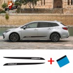 Customized Vinyl Car Styling Side Stripe Skirt Sticker Decals Wraps Body Graphics Car Decal Car Accessaries for Honda Corolla
